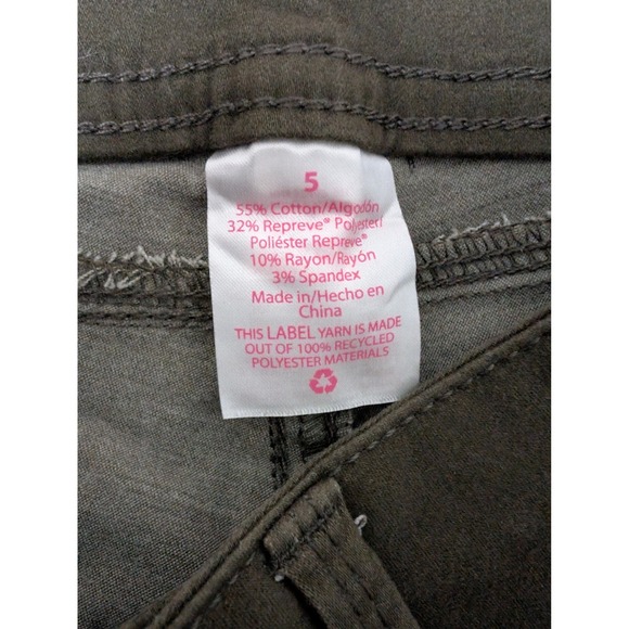 No Boundaries Olive Green Mid Rise Skinny Colored Pants Womens Jeggings Size 5 - Picture 4 of 4
